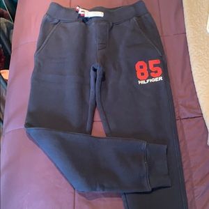 Big boys Tommy Hilfiger navy blue joggers.